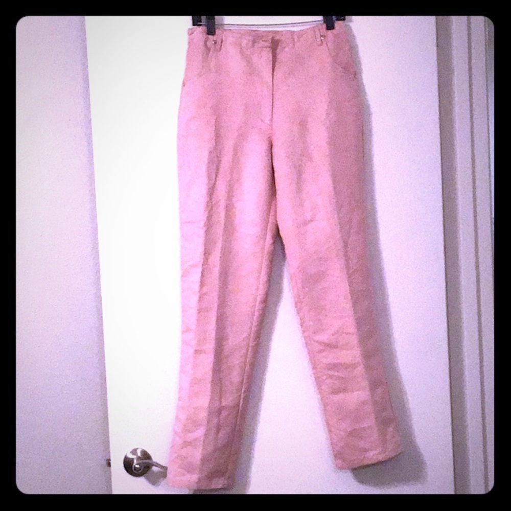 Pink Suede Pants
